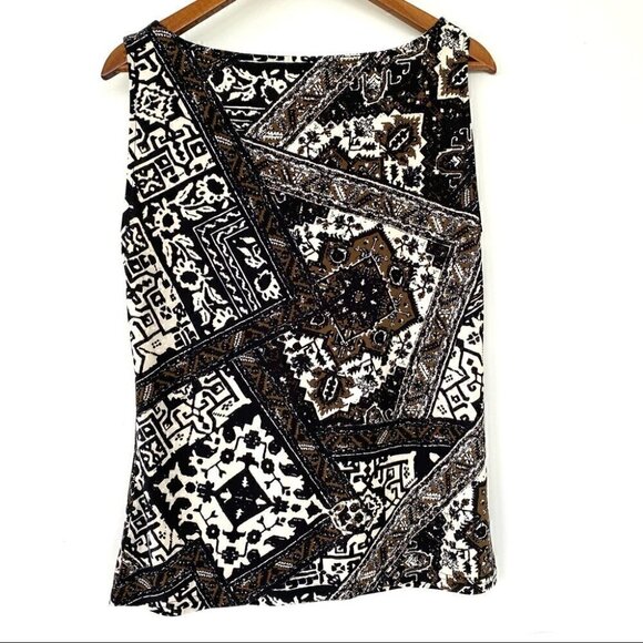 Chaps tank top with cowl neckline in a stretchy jersey knit fabric - Picture 4 of 6